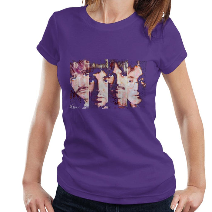 Sidney Maurer Original Portrait Of The Beatles Revolution Women's T-Shirt