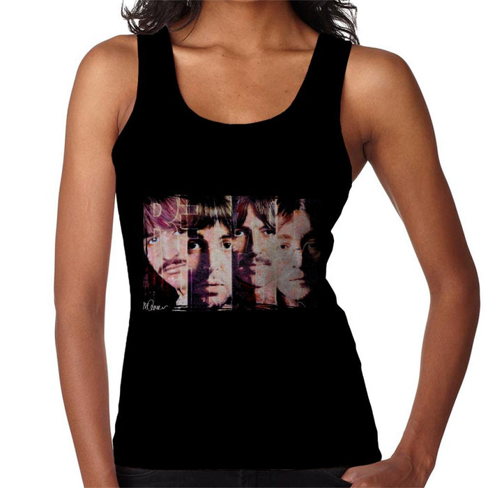 Sidney Maurer Original Portrait Of The Beatles Revolution Women's Vest