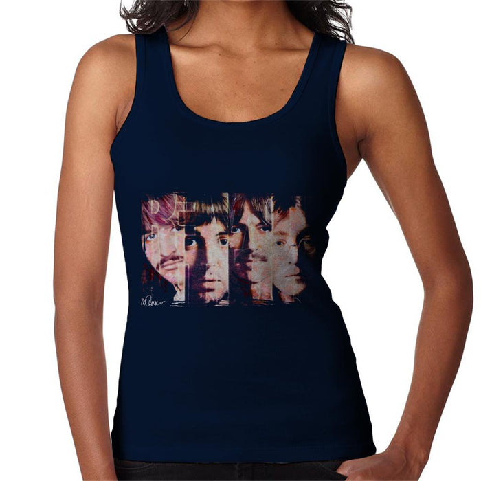 Sidney Maurer Original Portrait Of The Beatles Revolution Women's Vest