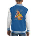 Sidney Maurer Original Portrait Of Bruce Lee Game Of Death Kids Varsity Jacket - X-Small (3-4 yrs) / Royal/White - Kids Boys Varsity Jacket