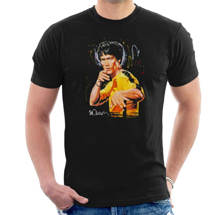 Sidney Maurer Original Portrait Of Bruce Lee Game Of Death Mens T-Shirt - Mens T-Shirt