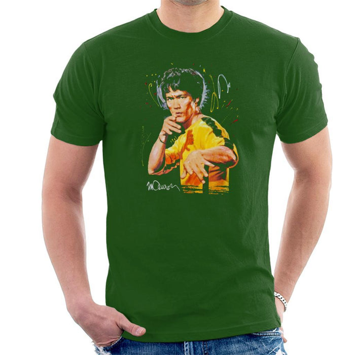 Sidney Maurer Original Portrait Of Bruce Lee Game Of Death Mens T-Shirt - Mens T-Shirt