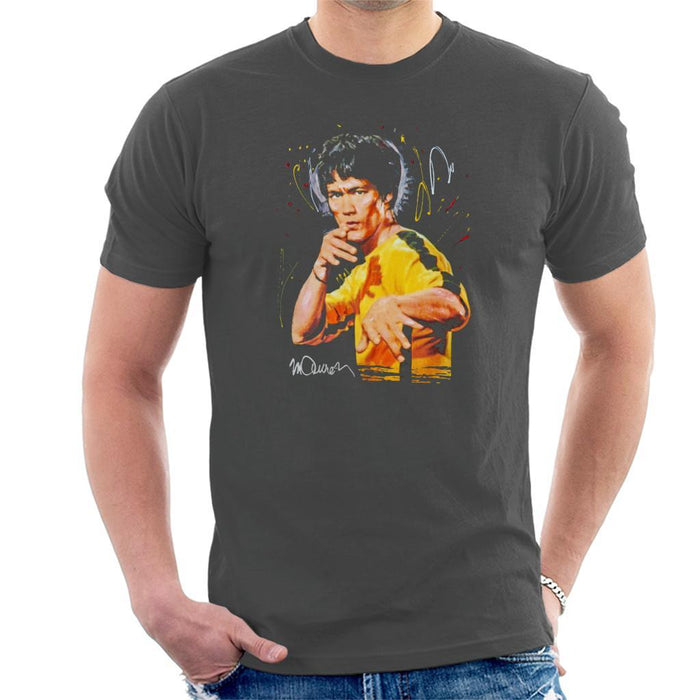 Sidney Maurer Original Portrait Of Bruce Lee Game Of Death Mens T-Shirt - Mens T-Shirt