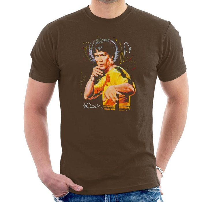 Sidney Maurer Original Portrait Of Bruce Lee Game Of Death Mens T-Shirt - Mens T-Shirt