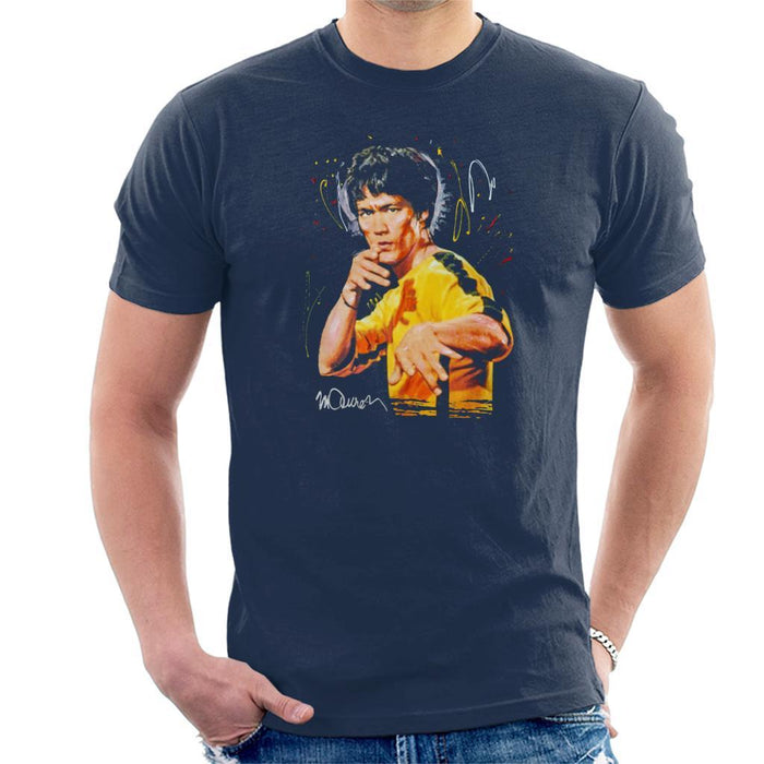 Sidney Maurer Original Portrait Of Bruce Lee Game Of Death Mens T-Shirt - Mens T-Shirt