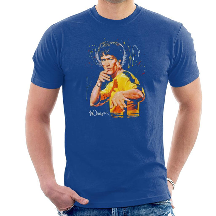 Sidney Maurer Original Portrait Of Bruce Lee Game Of Death Mens T-Shirt - Mens T-Shirt