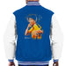 Sidney Maurer Original Portrait Of Bruce Lee Game Of Death Mens Varsity Jacket - Small / Royal/White - Mens Varsity Jacket