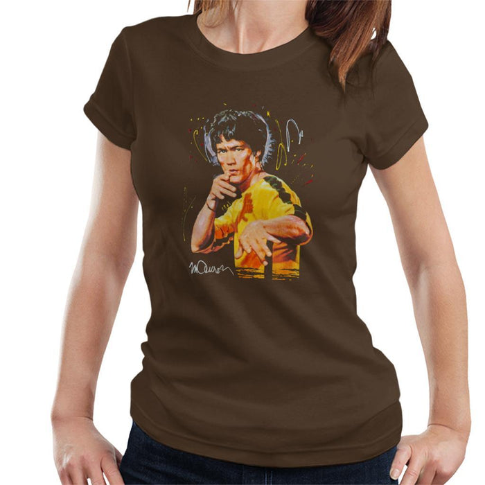Sidney Maurer Original Portrait Of Bruce Lee Game Of Death Womens T-Shirt - Womens T-Shirt