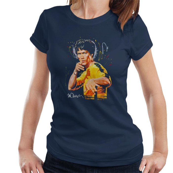 Sidney Maurer Original Portrait Of Bruce Lee Game Of Death Womens T-Shirt - Womens T-Shirt