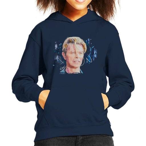 Sidney Maurer Original Portrait Of David Bowie Live Kids Hooded Sweatshirt - Kids Boys Hooded Sweatshirt