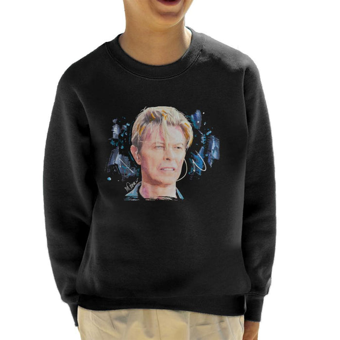 Sidney Maurer Original Portrait Of David Bowie Live Kids Sweatshirt - Kids Boys Sweatshirt