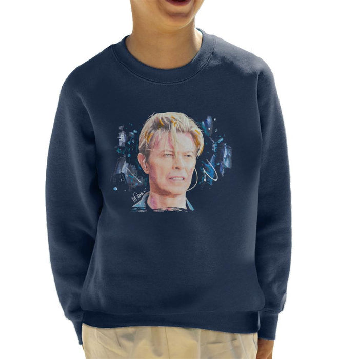 Sidney Maurer Original Portrait Of David Bowie Live Kids Sweatshirt - Kids Boys Sweatshirt