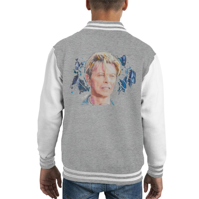 Sidney Maurer Original Portrait Of David Bowie Live Kids Varsity Jacket - Kids Boys Varsity Jacket