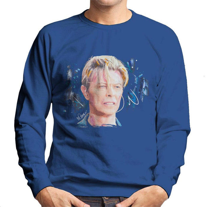 Sidney Maurer Original Portrait Of David Bowie Live Mens Sweatshirt - Mens Sweatshirt