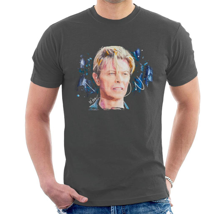 Sidney Maurer Original Portrait Of David Bowie Live Mens T-Shirt - Mens T-Shirt