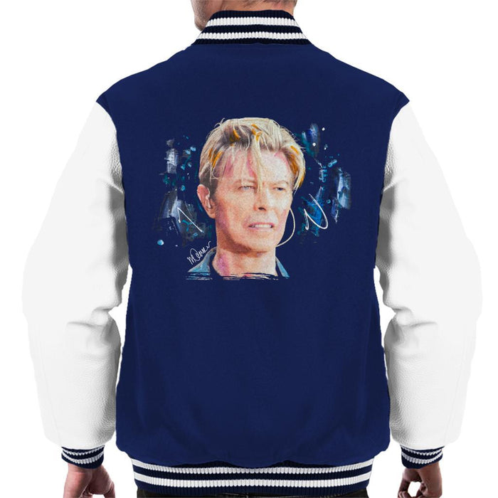 Sidney Maurer Original Portrait Of David Bowie Live Mens Varsity Jacket - Mens Varsity Jacket