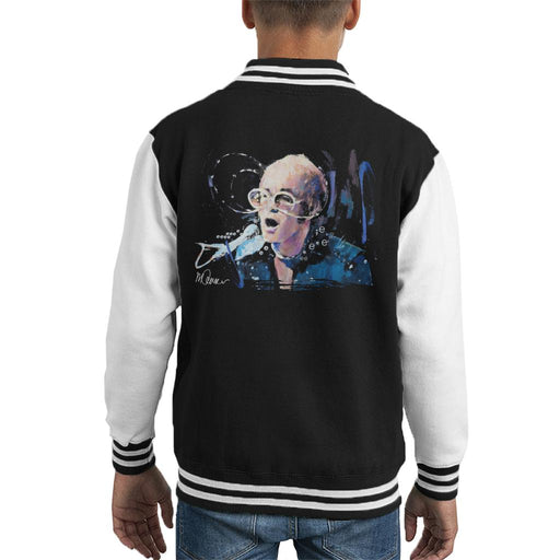 Sidney Maurer Original Portrait Of Elton John May Sunglasses Kid's Varsity Jacket