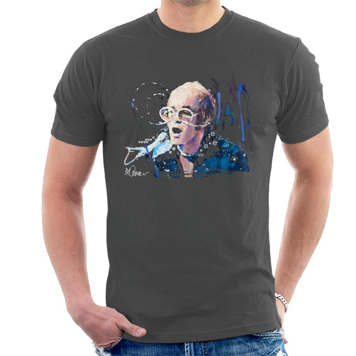 Sidney Maurer Original Portrait Of Elton John May Sunglasses Men's T-Shirt