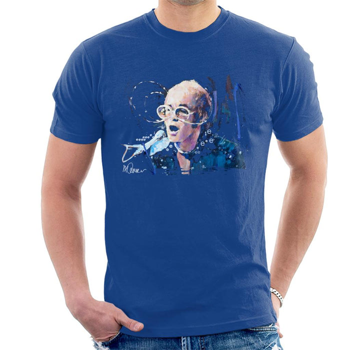 Sidney Maurer Original Portrait Of Elton John May Sunglasses Men's T-Shirt