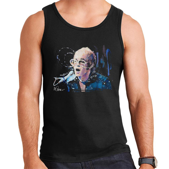 Sidney Maurer Original Portrait Of Elton John May Sunglasses Men's Vest
