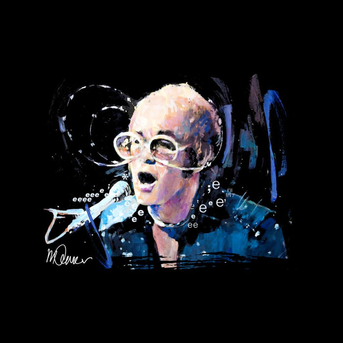 Sidney Maurer Original Portrait Of Elton John May Sunglasses Women's Hooded Sweatshirt