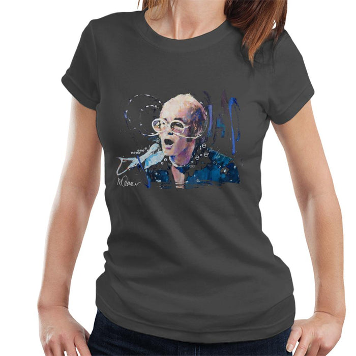 Sidney Maurer Original Portrait Of Elton John May Sunglasses Women's T-Shirt
