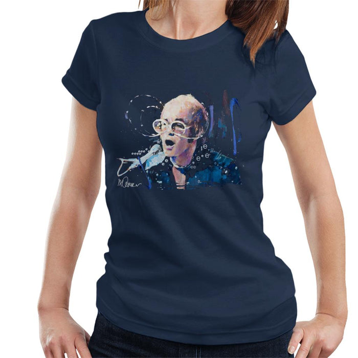 Sidney Maurer Original Portrait Of Elton John May Sunglasses Women's T-Shirt