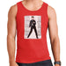Sidney Maurer Original Portrait Of Elvis Presley Jailhouse Rock Mens Vest - Small / Red - Mens Vest