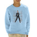 Sidney Maurer Original Portrait Of Elvis Presley Dark Jailhouse Rock Kids Sweatshirt - Sky Blue / X-Small (3-4 yrs) - Kids Boys Sweatshirt