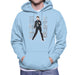 Sidney Maurer Original Portrait Of Elvis Presley Dark Jailhouse Rock Mens Hooded Sweatshirt - Sky Blue / Small - Mens Hooded Sweatshirt