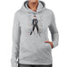 Sidney Maurer Original Portrait Of Elvis Presley Dark Jailhouse Rock Womens Hooded Sweatshirt - Womens Hooded Sweatshirt