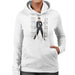 Sidney Maurer Original Portrait Of Elvis Presley Dark Jailhouse Rock Womens Hooded Sweatshirt - Womens Hooded Sweatshirt