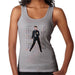 Sidney Maurer Original Portrait Of Elvis Presley Dark Jailhouse Rock Womens Vest - Heather Grey / Small - Womens Vest