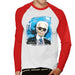 Sidney Maurer Original Portrait Of Karl Lagerfeld Mens Baseball Long Sleeved T-Shirt - Mens Baseball Long Sleeved T-Shirt