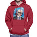 Sidney Maurer Original Portrait Of Karl Lagerfeld Mens Hooded Sweatshirt - Mens Hooded Sweatshirt