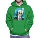 Sidney Maurer Original Portrait Of Karl Lagerfeld Mens Hooded Sweatshirt - Mens Hooded Sweatshirt