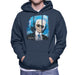 Sidney Maurer Original Portrait Of Karl Lagerfeld Mens Hooded Sweatshirt - Mens Hooded Sweatshirt
