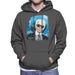 Sidney Maurer Original Portrait Of Karl Lagerfeld Mens Hooded Sweatshirt - Mens Hooded Sweatshirt