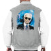 Sidney Maurer Original Portrait Of Karl Lagerfeld Mens Varsity Jacket - Mens Varsity Jacket