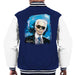 Sidney Maurer Original Portrait Of Karl Lagerfeld Mens Varsity Jacket - Mens Varsity Jacket