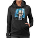 Sidney Maurer Original Portrait Of Karl Lagerfeld Womens Hooded Sweatshirt - Womens Hooded Sweatshirt