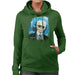 Sidney Maurer Original Portrait Of Karl Lagerfeld Womens Hooded Sweatshirt - Womens Hooded Sweatshirt