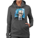 Sidney Maurer Original Portrait Of Karl Lagerfeld Womens Hooded Sweatshirt - Womens Hooded Sweatshirt