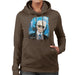 Sidney Maurer Original Portrait Of Karl Lagerfeld Womens Hooded Sweatshirt - Womens Hooded Sweatshirt