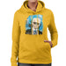 Sidney Maurer Original Portrait Of Karl Lagerfeld Womens Hooded Sweatshirt - Womens Hooded Sweatshirt
