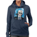 Sidney Maurer Original Portrait Of Karl Lagerfeld Womens Hooded Sweatshirt - Womens Hooded Sweatshirt