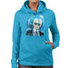Sidney Maurer Original Portrait Of Karl Lagerfeld Womens Hooded Sweatshirt - Womens Hooded Sweatshirt