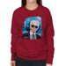 Sidney Maurer Original Portrait Of Karl Lagerfeld Womens Sweatshirt - Womens Sweatshirt