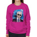 Sidney Maurer Original Portrait Of Karl Lagerfeld Womens Sweatshirt - Womens Sweatshirt