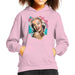 Sidney Maurer Original Portrait Of Marilyn Monroe Lipstick Kids Hooded Sweatshirt - X-Small (3-4 yrs) / Light Pink - Kids Boys Hooded